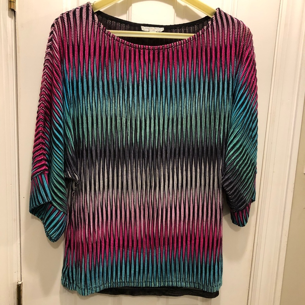 Patterned Alberto Makali Top